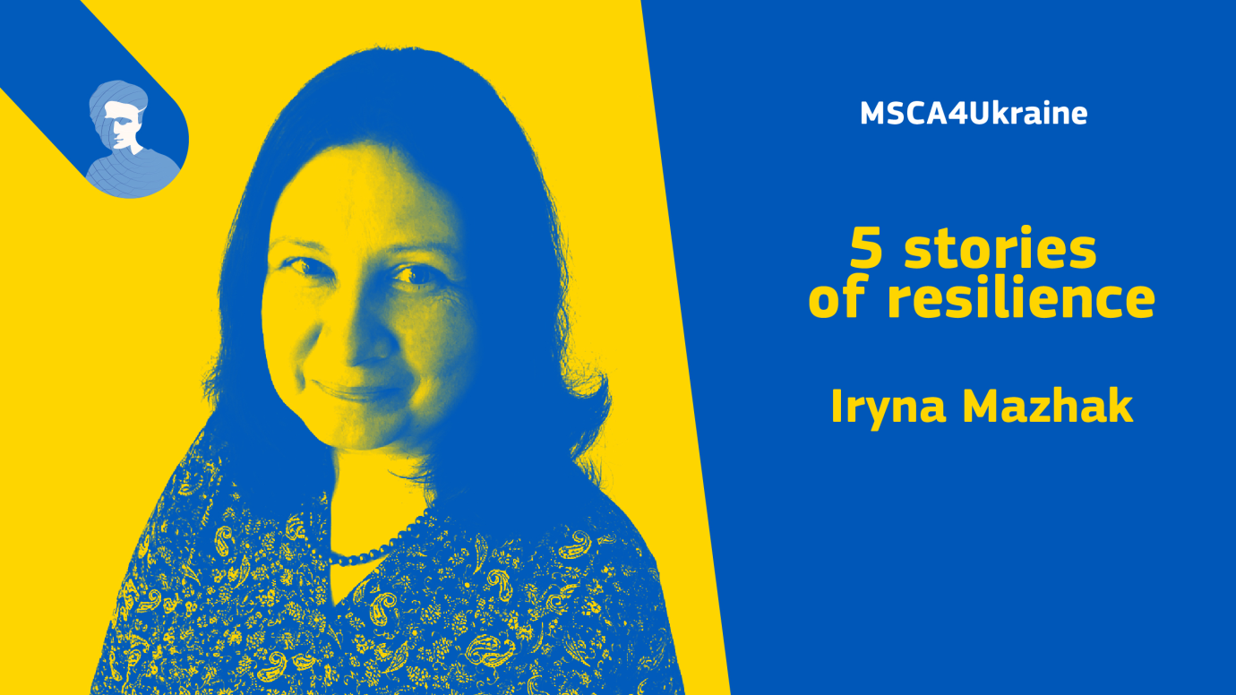 Portrait of MSCA4Ukraine fellow Iryna Mazhak
